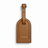 Luggage Tag - Full Grain Italian Vegetable Tanned Leather