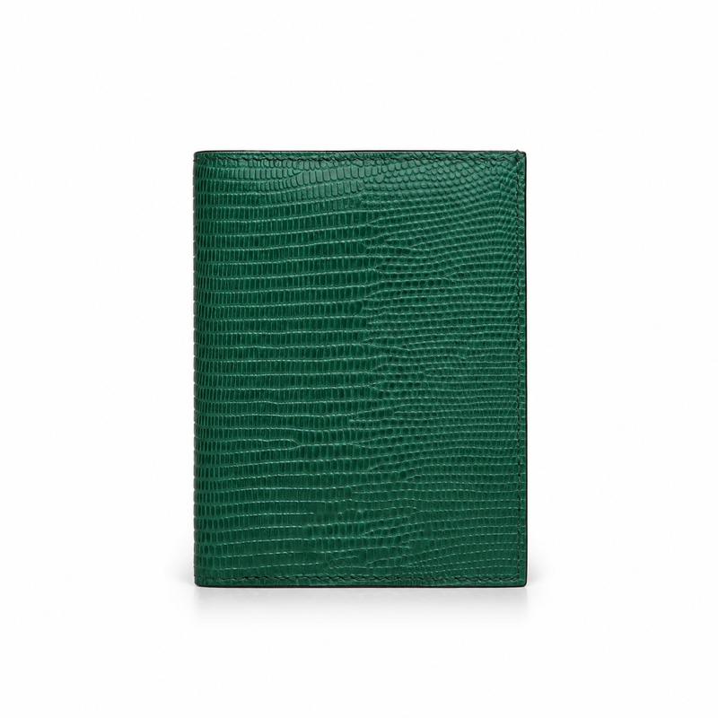 Wallet - Top Grain Cow Leather with Lizard Pattern