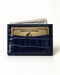 Card Holder - Italian Calfskin with Crocodile Pattern