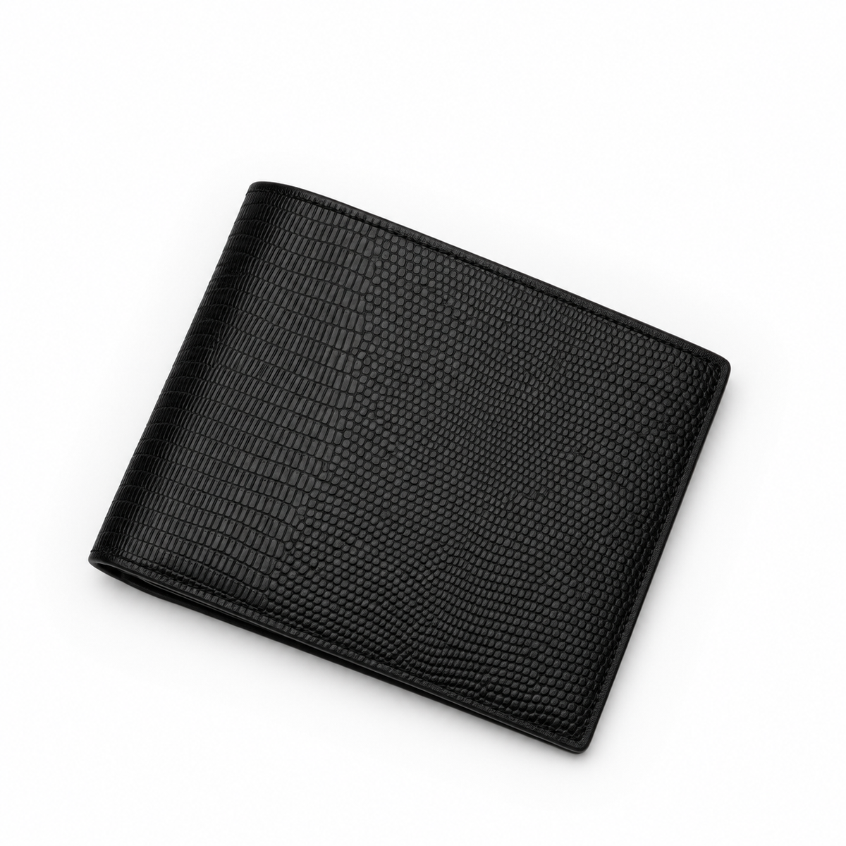 Fold Wallet - Top Grain Cow Leather with Lizard Pattern