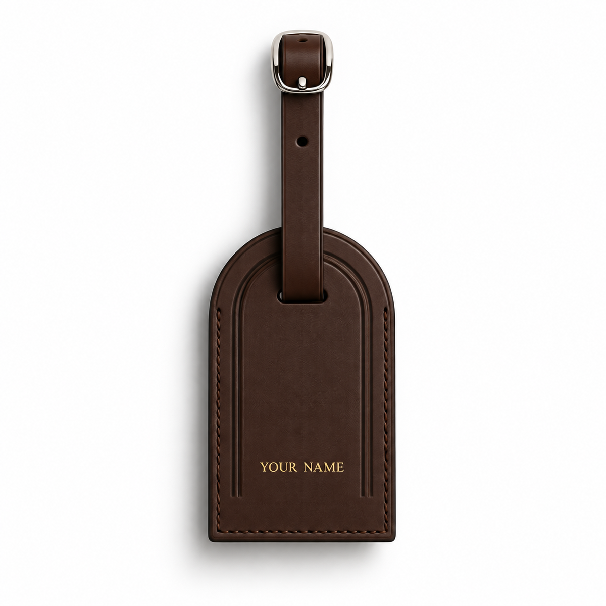 Luggage Tag - Full Grain Italian Vegetable Tanned Leather