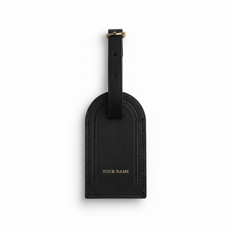 Luggage Tag - Full Grain Italian Vegetable Tanned Leather